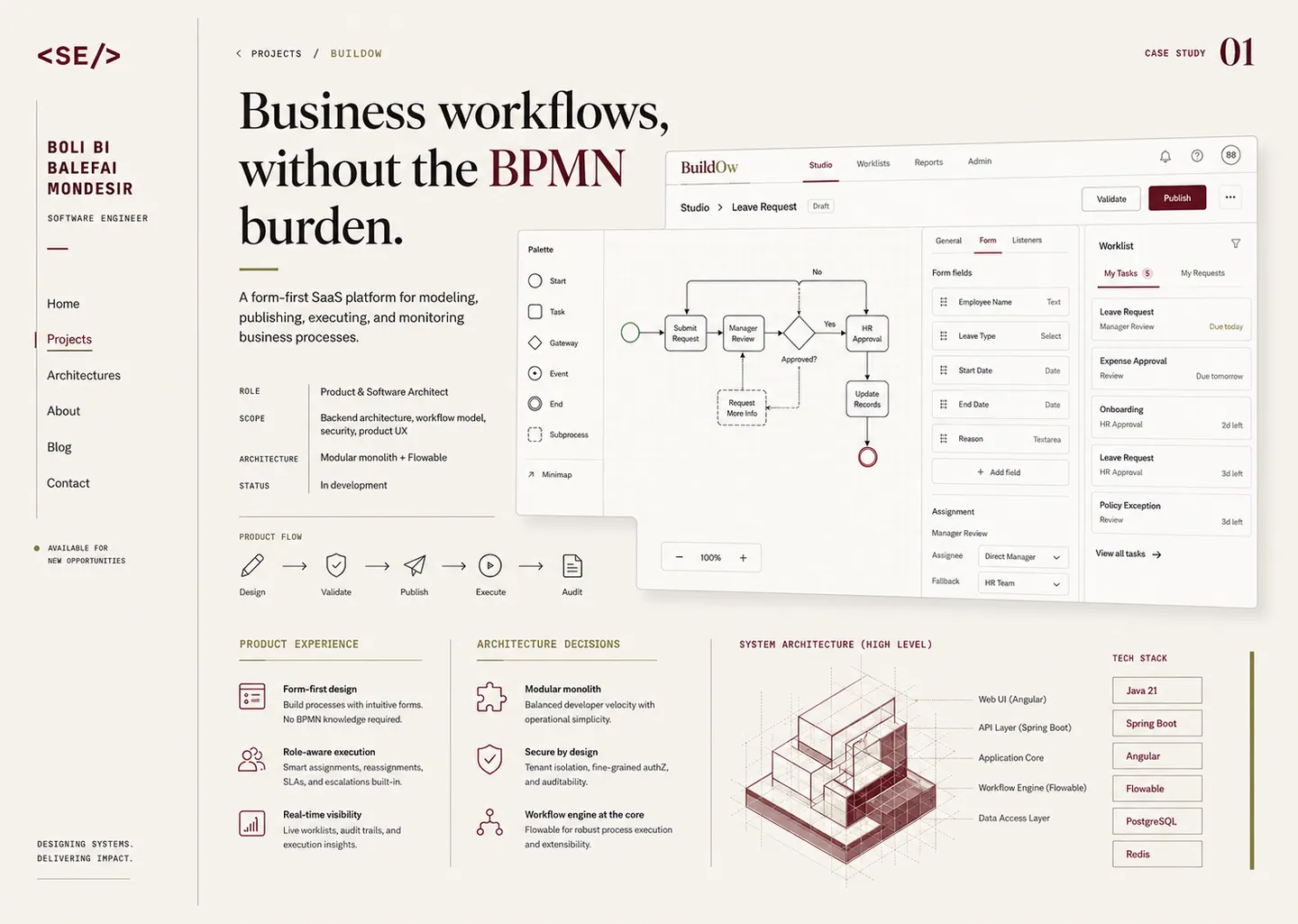 Studio de workflow et architecture BuildOw.